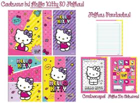 Caderno Hello Kitty Brochurão 80 Folhas 1 Matéria - São Domingos