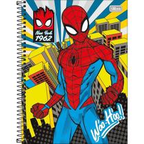 Caderno Homem Aranha Capa Dura Espiral 80F 1 Matéria Escolar