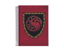 Caderno House Of The Dragon Dragões 1 Matéria 80 Folhas