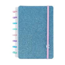 Caderno Inteligente A5 80 Folhas 90g Glitter Ocean Blue