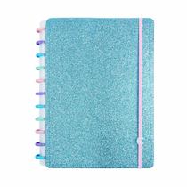 Caderno inteligente A5 Glitter Ocean Blue 80 folhas