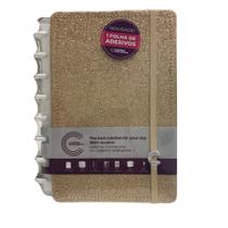 Caderno Inteligente A5 Lets Glitter Gold 80FL - 7908615800103