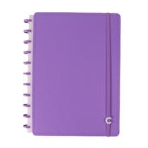 Caderno Inteligente All Purple Tamanho Grande de Discos Deluxe 80 Folhas 90g