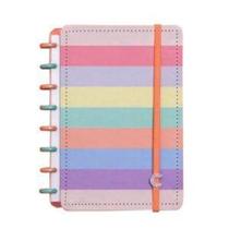 Caderno inteligente arco-iris pastel grande c/80fl Caderno inteligente arco-iris pastel grande c/80fl