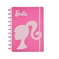 Caderno Inteligente Barbie Pink Rosa Ci Tamanho Grande de Disco 80 Folhas