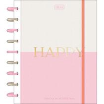 Caderno Inteligente Colegial 10 Matérias Capa Dura Happy 160 Folhas Tilibra
