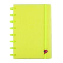 Caderno Inteligente Colegial Bubble Amarelo Neon Popdisc