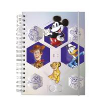 Caderno Inteligente Colegial Disney 100 Dac 80 folhas
