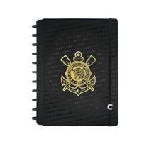 Caderno Inteligente Corinthians Fiel Preto - Grande