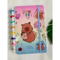 Caderno Inteligente Disco 8 Furos A5 - Capa Dura Capivara Criativo (80 Folhas)