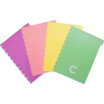 Caderno Inteligente Divisorias Grande Pastel C/4 UNID. Pacote Caderno Inteligente Divisorias Grande Pastel C/4 UNID. Pacote