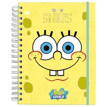 Caderno inteligente espiral Smart Universitário Bob Esponja DAC 80 folhas 20x27,5 Caderno inteligente espiral Smart Universitário Bob Esponja DAC 80 folhas 20x27,5