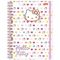 Caderno inteligente espiral universitário Neo Jandaia Hello Kitty 80 folhas 20x27,5