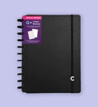 Caderno Inteligente G+ Black Preto Linhas Brancas Special