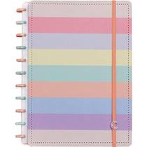 Caderno Inteligente Grande Arco-Iris Pastel 80Fls
