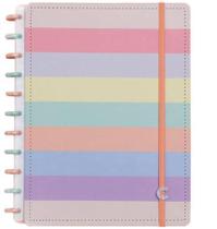 Caderno inteligente grande arco íris pastel Caderno inteligente grande arco íris pastel