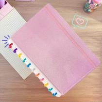 Caderno Inteligente Grande B5 Discos Fichário Anotações Capa Dura Grande Diário Escolar Organizador