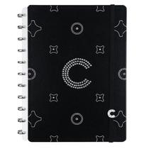 Caderno Inteligente Grande Decorado Com Cristais By Swarovsky Edição Limitada Ci Monogram Black Crystals