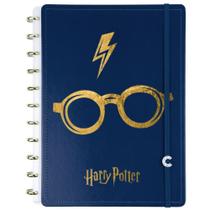 Caderno Inteligente Grande HARRY Potter Azul 80FLS