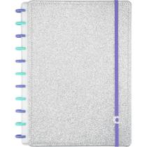 Caderno Inteligente Grande LETS Glitter Silver 2.0 80FLS Caderno Inteligente Grande LETS Glitter Silver 2.0 80FLS