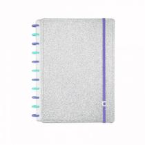 Caderno inteligente grande Lets Glitter Silver 2.0 - CIGD4146 Caderno inteligente grande Lets Glitter Silver 2.0 - CIGD4146