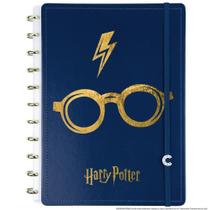 Caderno Inteligente Harry Potter Azul - Grande Caderno Inteligente Harry Potter Azul - Grande
