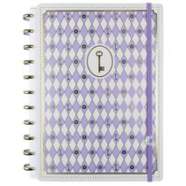 Caderno Inteligente Isa Akkari Purple Key Tamanho Grande Capa Dura 11 M Discos Universitário Escolar