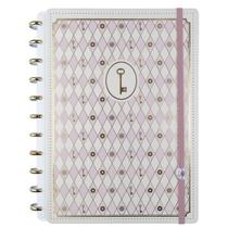 Caderno Inteligente Isa Akkari Rose Key Tamanho Grande Capa Dura 11 M Discos Universitário Escolar Caderno Inteligente Isa Akkari Rose Key Tamanho Grande Capa Dura 11 M Discos Universitário Escolar