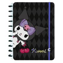Caderno Inteligente Kuromi Tamanho Grande Oficial Sanrio Capa Dura 11 Discos Removíveis Folha Personalizada Caderno Inteligente Kuromi Tamanho Grande Oficial Sanrio Capa Dura 11 Discos Removíveis Folha Personalizada