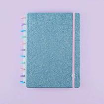 Caderno Inteligente Let's Glitter Ocean Blue Grande Cigd4136
