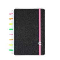 Caderno Inteligente LETS GLITTER NEON BLACK - Pequeno - A5 Caderno Inteligente LETS GLITTER NEON BLACK - Pequeno - A5