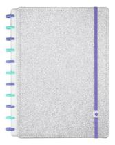 Caderno inteligente lets glitter silver 2.0 - grande Caderno inteligente lets glitter silver 2.0 - grande