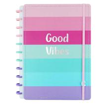 Caderno Inteligente Médio 80 Folhas Good Vibes Original