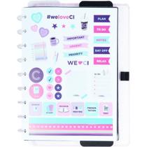 Caderno Inteligente Medio Ice Pink 80Fls.