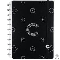 Caderno inteligente monogram black médio 190x255mm 80 folhas - Novitate