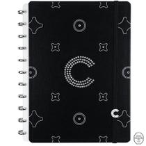 Caderno inteligente monogram black médio 190x255mm 80 folhas