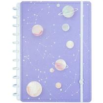 Caderno Inteligente Purple Galaxy By Gocase Medio Cimd3143