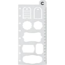 Caderno Inteligente Regua Stencil Criativa 19CM
