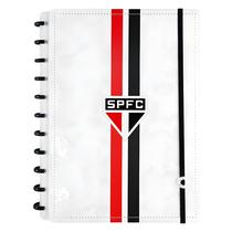 Caderno Inteligente São Paulo Tricolor Paulista Branco Grande