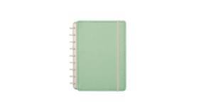 Caderno Inteligente Verde Pastel Tamanho Médio 80 Folhas
