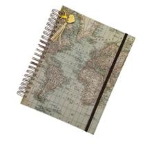 Caderno Inteligente Wire O A5 Mapa Mundi 120 Folhas Buendia