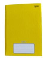 Caderno Jandaia pequeno stiff amarelo brochura 48 folhas