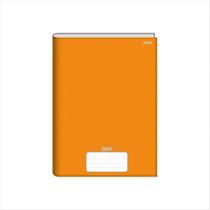 Caderno Jandaia pequeno stiff laranja brochura 48 folhas