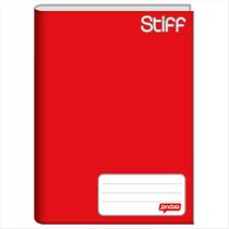 Caderno Jandaia pequeno stiff vermelho brochura 48 folhas