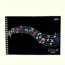 Caderno Jandaia Stilo Música 1/4 Capa Dura 80 Folhas Caderno Jandaia Stilo Música 1/4 Capa Dura 80 Folhas
