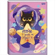 Caderno Jandaia universitário 1M funny cats brochura 80fls -