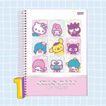 Caderno Jandaia Universitário Capa Dura Hello Kitty And Friends 80 Folhas - 1 Matéria