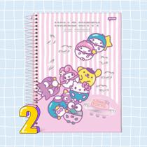 Caderno Jandaia Universitário Capa Dura Hello Kitty And Friends 80 Folhas - 1 Matéria