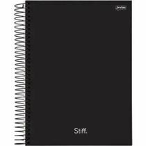 Caderno Jandaia universitário stiff slim preto 200x275mm 80f