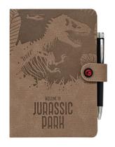 Caderno Journal Jurassic Park, capa dura oficial A5 com caneta